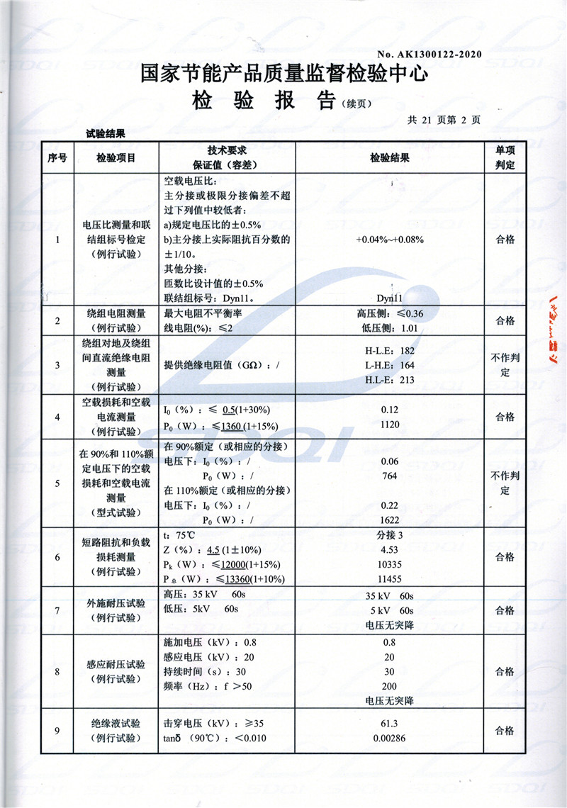 高低压试验报告-S11-1250枣阳枣阳枣阳油浸式变压器-2.jpg